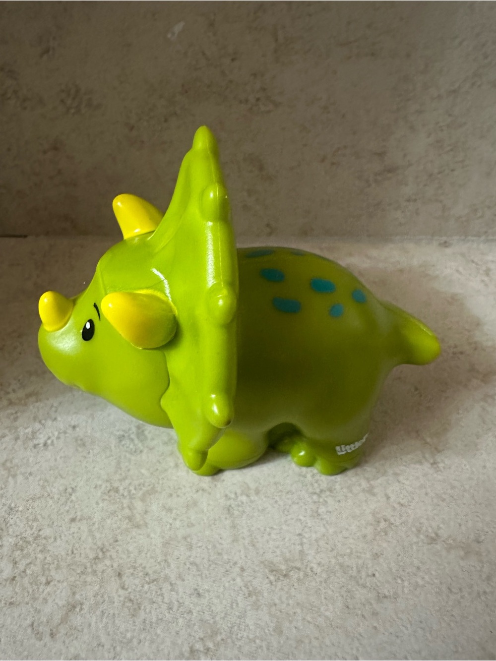 Fisher Price Little People Green Dinosaur Triceratops